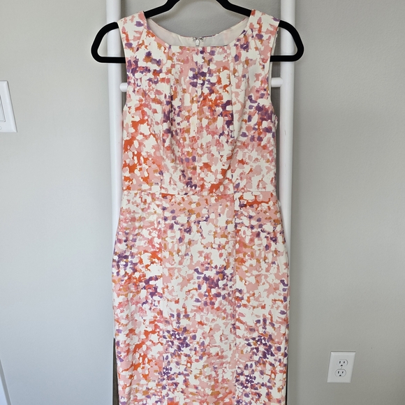Ann Taylor Multicolor Sleeveless Midi Dress - Picture 5 of 10